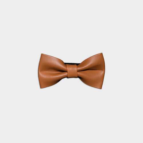 Forth Goods Men's Genuine Leather Bow Tie - Basic