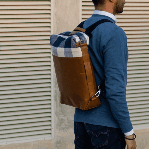 Forth Goods Latitude Leather Backpack - Brown