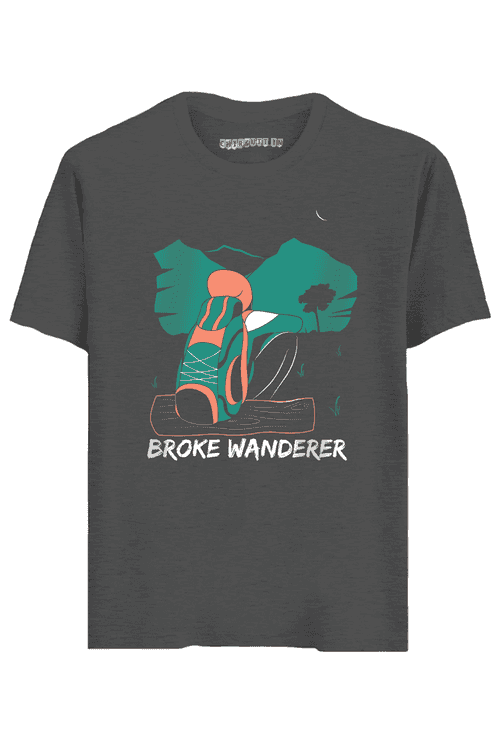 Broke Wanderer Half Sleeves T-Shirt
