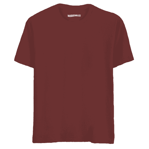Solid Maroon Half Sleeves T-Shirt