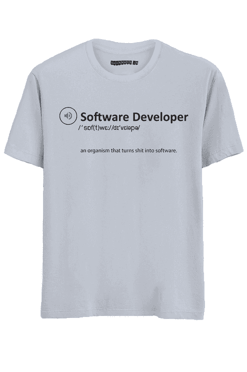 Software Developer half Sleeves T-Shirt