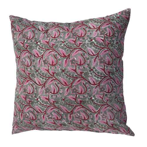 Cotton Handblock Cushion (20"x20")