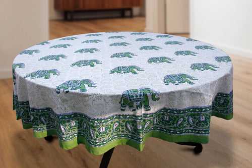 Handblocked Table Cloth (Seats 8)