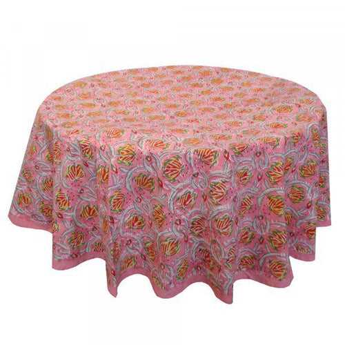 Handblocked Table Cloth (Seats 4)