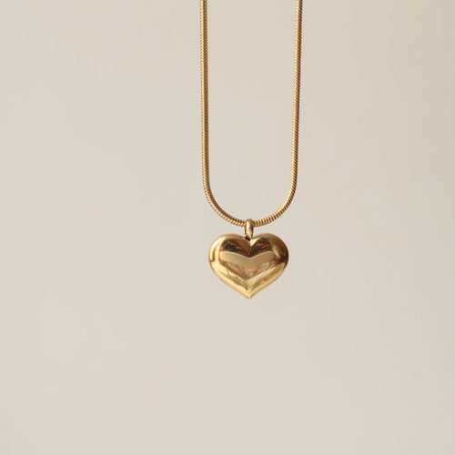 Classic Heart 18K Gold Plated Necklace