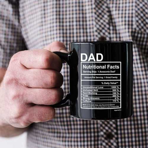 Dad Nutritional Facts Mug