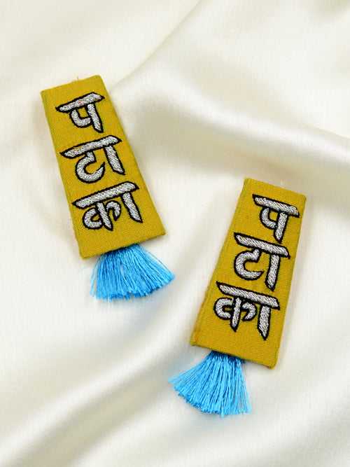 Pataka Embroidered Earrings