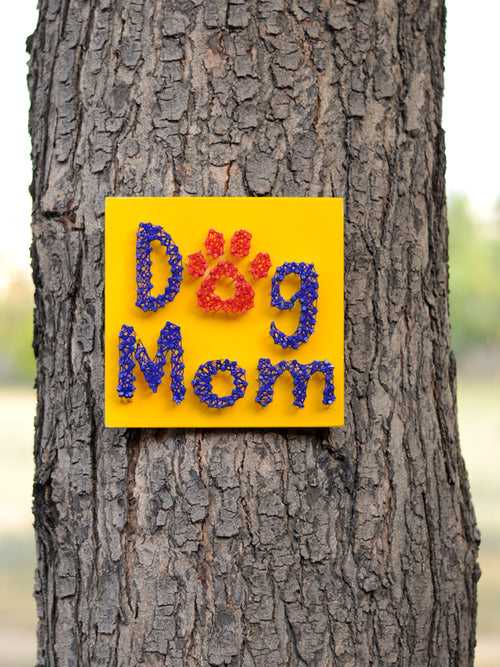 Dog Mom Thread Art Wall Decor