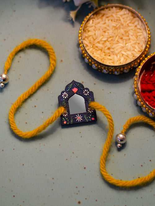 Jharokha Mirror Painted Rakhi