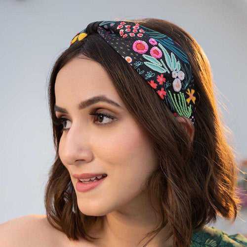 Tropical Knotted Hair Band - Multi