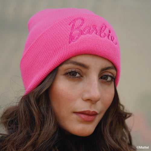 Barbie Knitted Wool Beanie - Hot Pink