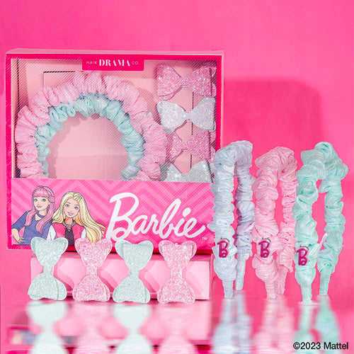 Barbie Kids Unicorn Gift Box with 3 Hair Bands & 4 Hair Bows