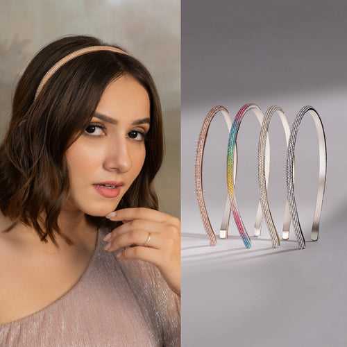 Crystal Hair Bands - Set of 4 - Multi