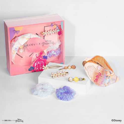 HDC x Disney Princess Dreamer Gift Set With 1 Hair Band, 2 Hair Ties & 4 Hair Pins
