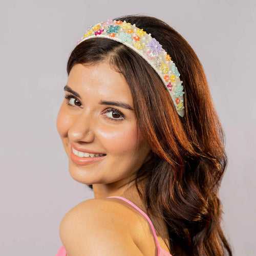 Summer Bloom Embellished Hairband - Multi