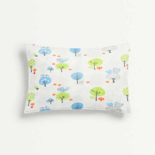 'Flower Print' Organic Junior Pillow Cover