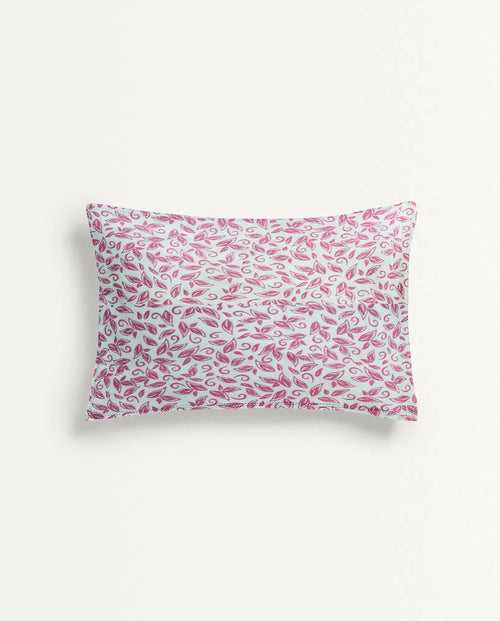 ‘Red Flower’ Organic Junior Pillow Cover