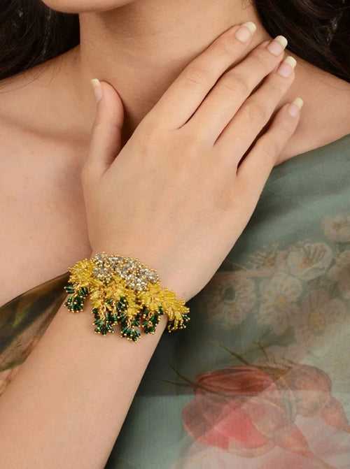 Plumeria Designer Handmade Bracelet