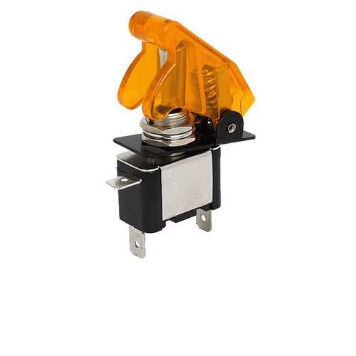 YELLOW TOGGLE SWITCH WITH COVER AND LIGHT