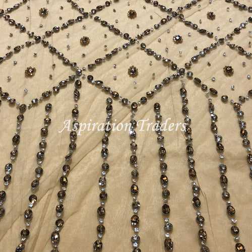 Glamours Gold Designer set of Applique with crystal stones AP072