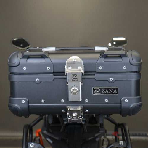 Top Box Aluminium Black ( 22ltr ) - Zana