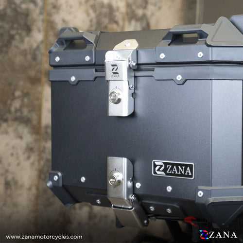 Top Box Aluminium Black ( 55ltr )-Zana