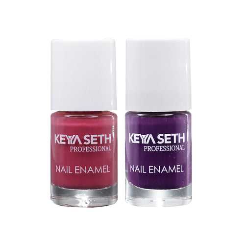 Workaholic + Grape Love Long Wear Nail Enamel Enriched with Vitamin E & Argan Oil