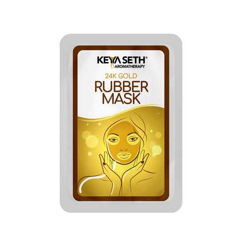 24K Gold Rubber Facial Mask for Brightening & Whitening Enriched with Aloe Vera & Chamomile Extract