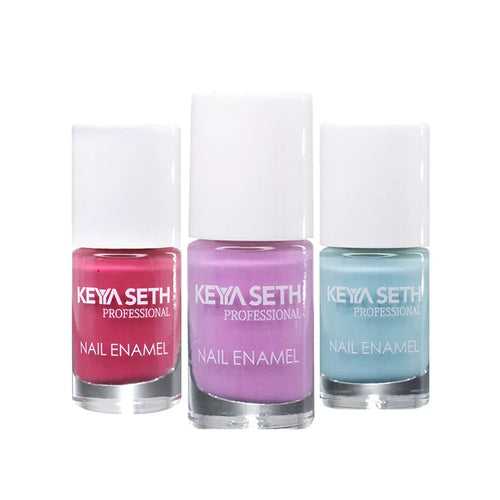 Soothing Pink + Aquatica + Ballerina Long Wear Nail Enamel Enriched with Vitamin E & Argan Oil