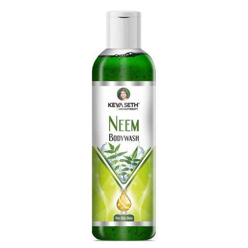 Neem Bodywash Gel Enriched with Pure Neem Essential Oil -Natural Anti Acne & Pimple Unisex for Oily Skin