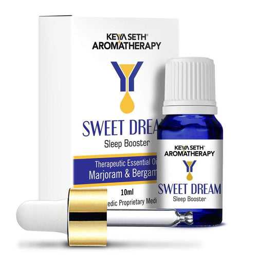 Sweet Dream-Relaxing Sleep, Treats Insomnia & Stress, Promotes Calming Effect on Nerves-Natural Therapeutic Essential Oil Blend Marjoram & Bergamot 10ml