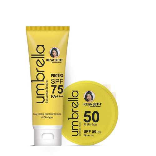 Umbrella Sunscreen Advance Treatment Kit SPF 75 Solution + SPF 50 Powder
