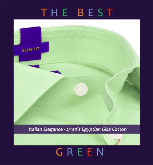 Amalfi- The Best Mint Green- 2/140 Egyptian Giza Cotton