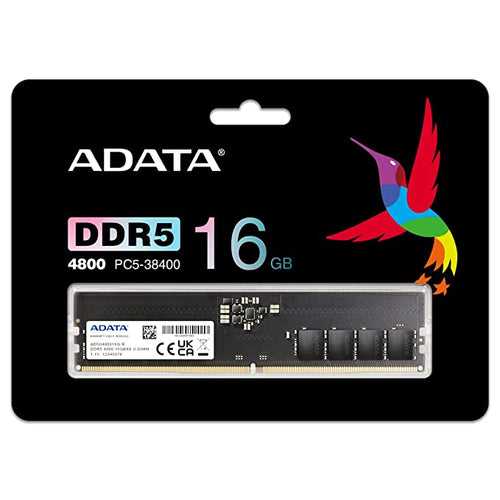 ADATA Premier DDR5 4800MHz 16GB UDIMM Memory RAM Module Kit (AD5U480016G-R)