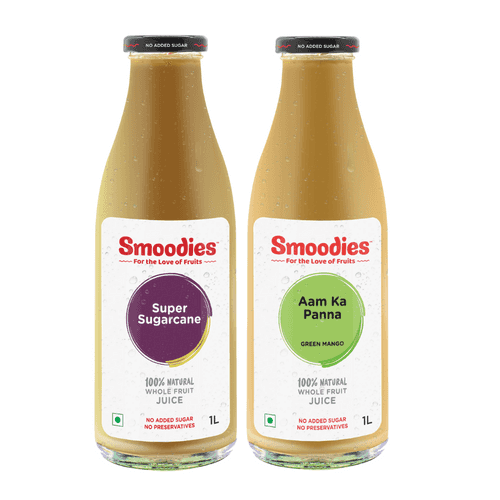 Sugarcane & Aam Panna, 1 Litre (Pack of 2)