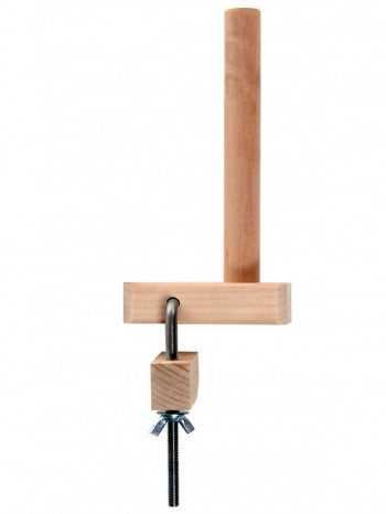 Warping peg and clamp