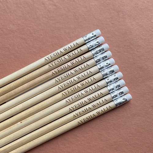 Personalised Oak Pencils