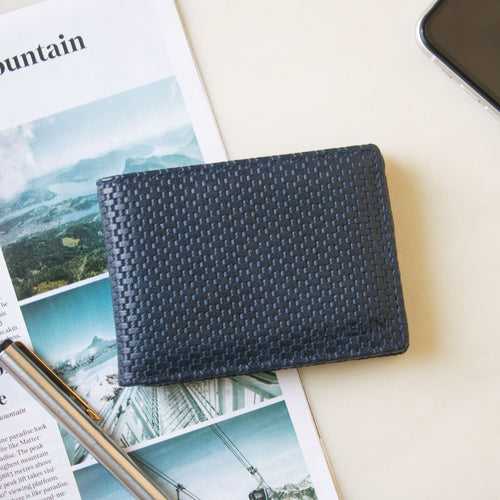 Ethan Slim Wallet for Men (Navy blue)