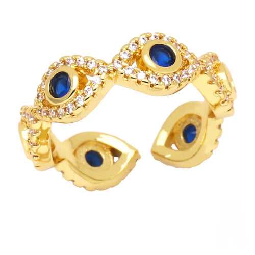 Grace Evil Eye Stone Ring