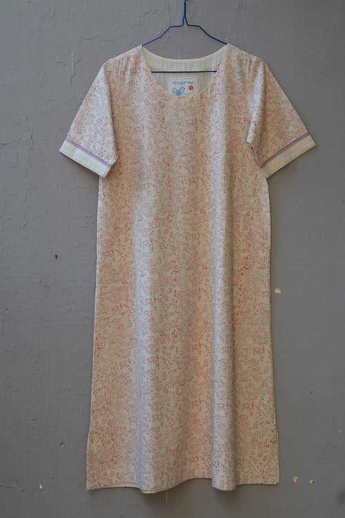 Block-Printed Kora Dress in Size 'S'