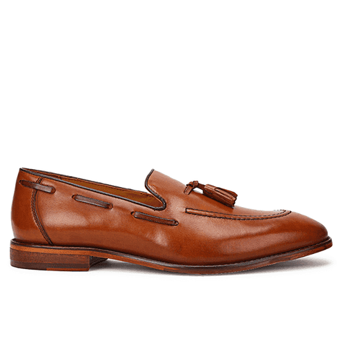 Ivy: Tan Tasselled Loafer