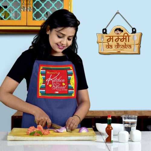 Mommy's Kitche Is The Heart Of The Home Apron and Mummy Da Dhaba Wall Hanging