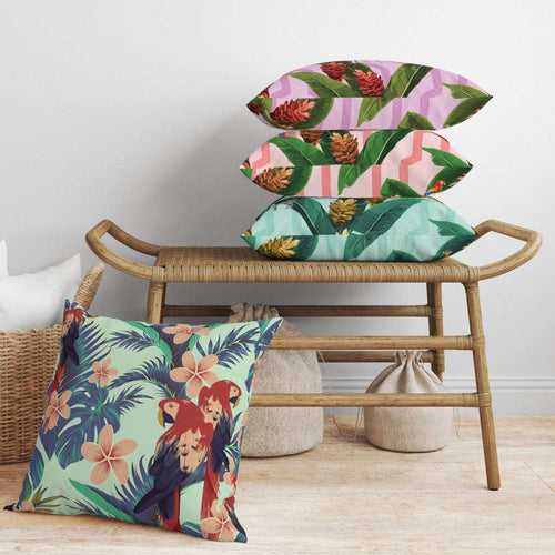 Dual Sided Printed Floral Cushion Covers Set of 4