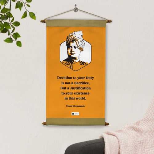 Swami Vivekanand Quote Inspirational Scroll
