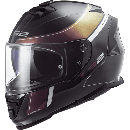 LS2 FF800 Storm II Velvet Black Rainbow Glass