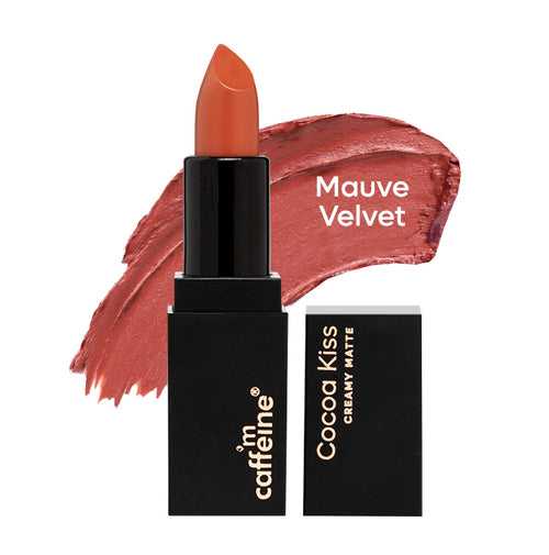 Cocoa Kiss Creamy Matte Nude Lipstick with Cocoa Butter - Mauve Velvet