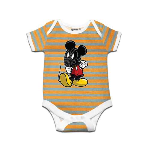 Kidswear By Ruse Mickey Bane Printed Striped infant Romper For Baby