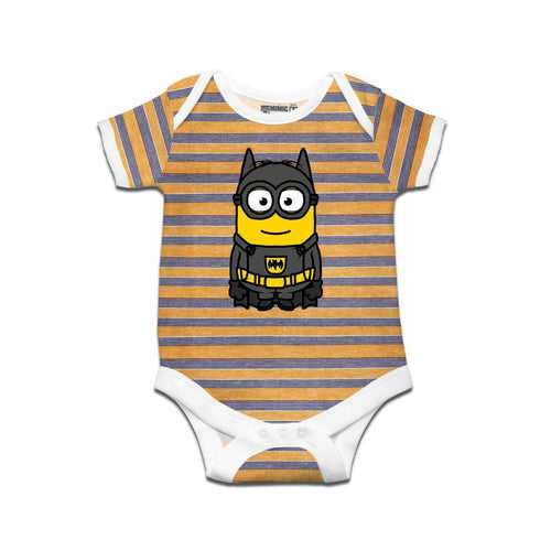 Kidswear By Ruse Super Hero Printed Striped infant Romper For Baby