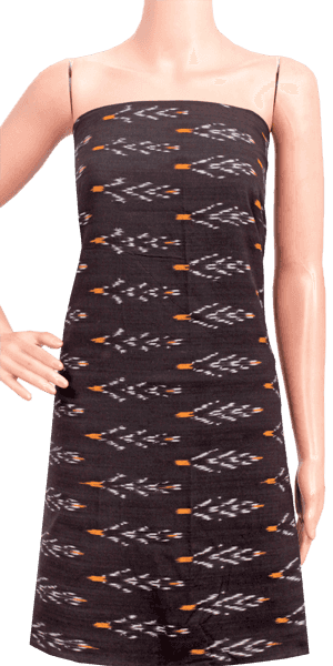 Ikat handloom Cotton Salwar Tops/Kurti material -  (56069C)