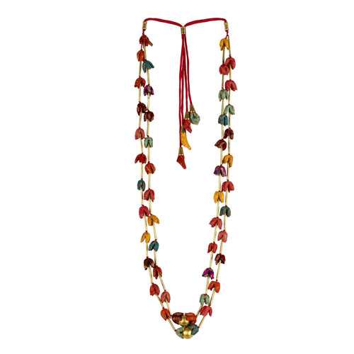 Multi Brocade Mogra Pipe Mala